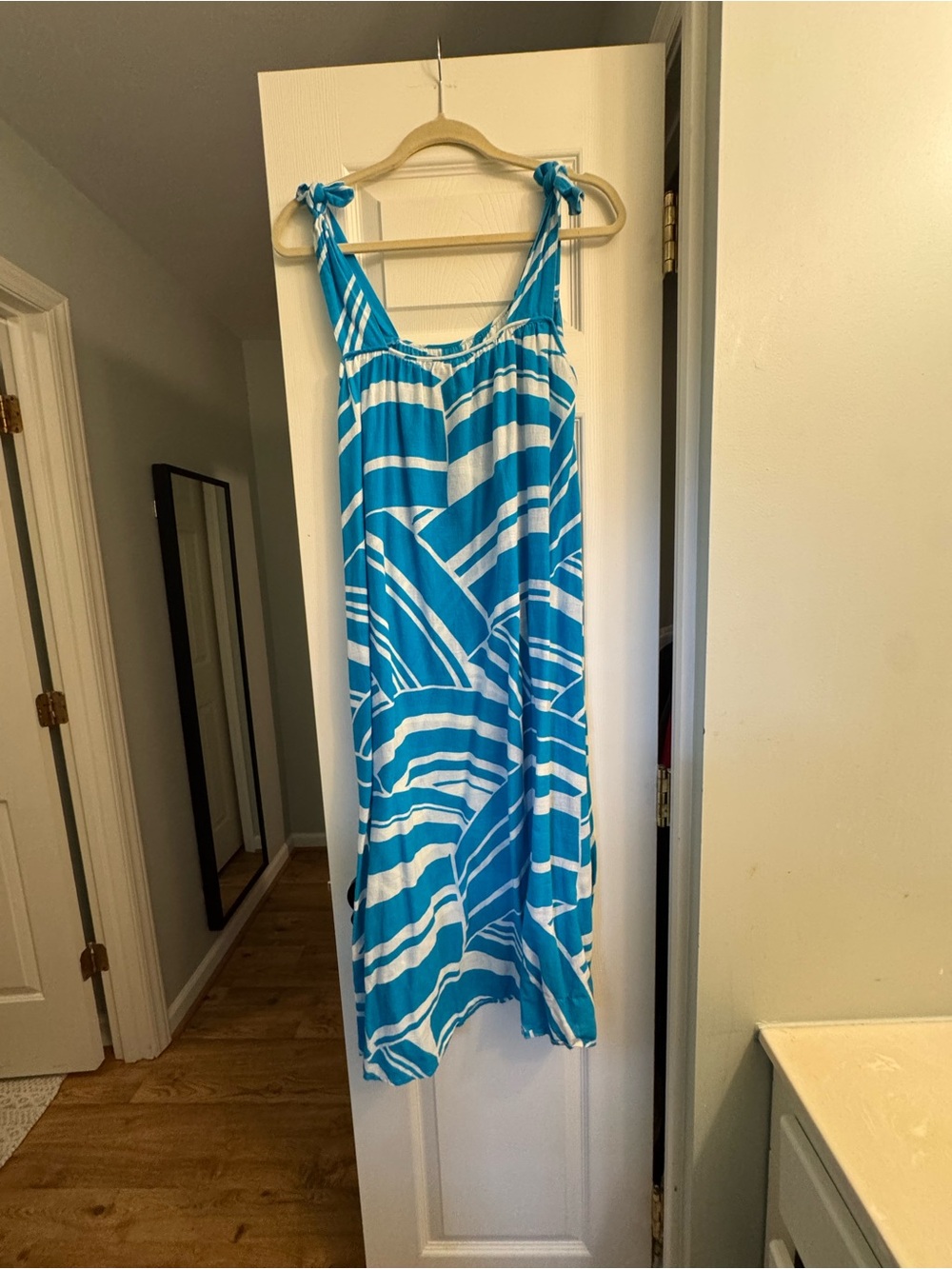 Vintage Chic French 80s/90s Midi Sundress - Picture 2 of 4